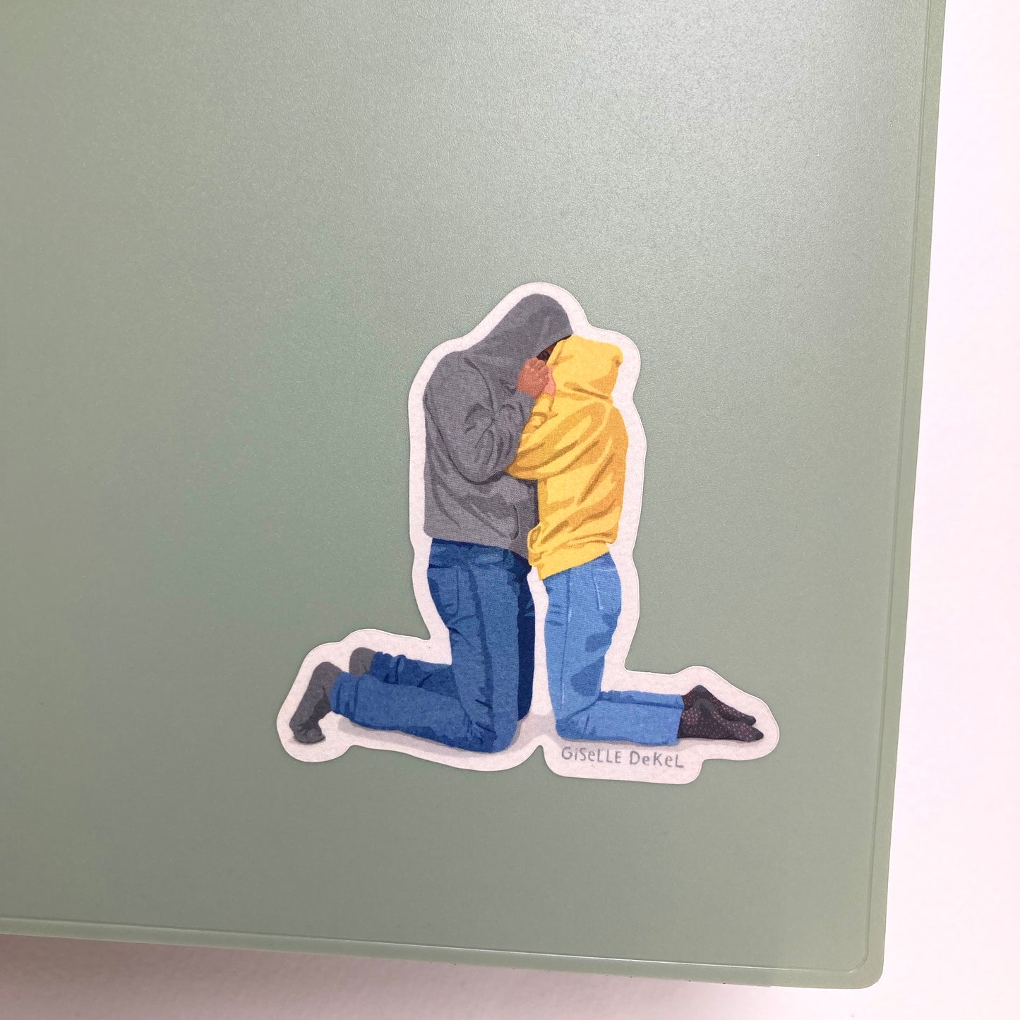 Hoodie Hug Sticker