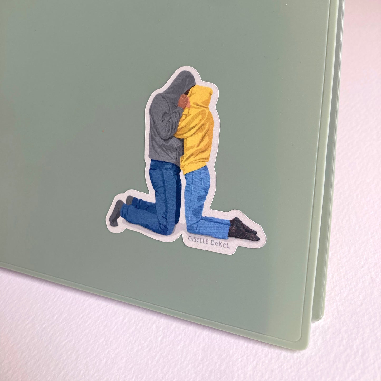 Hoodie Hug Sticker