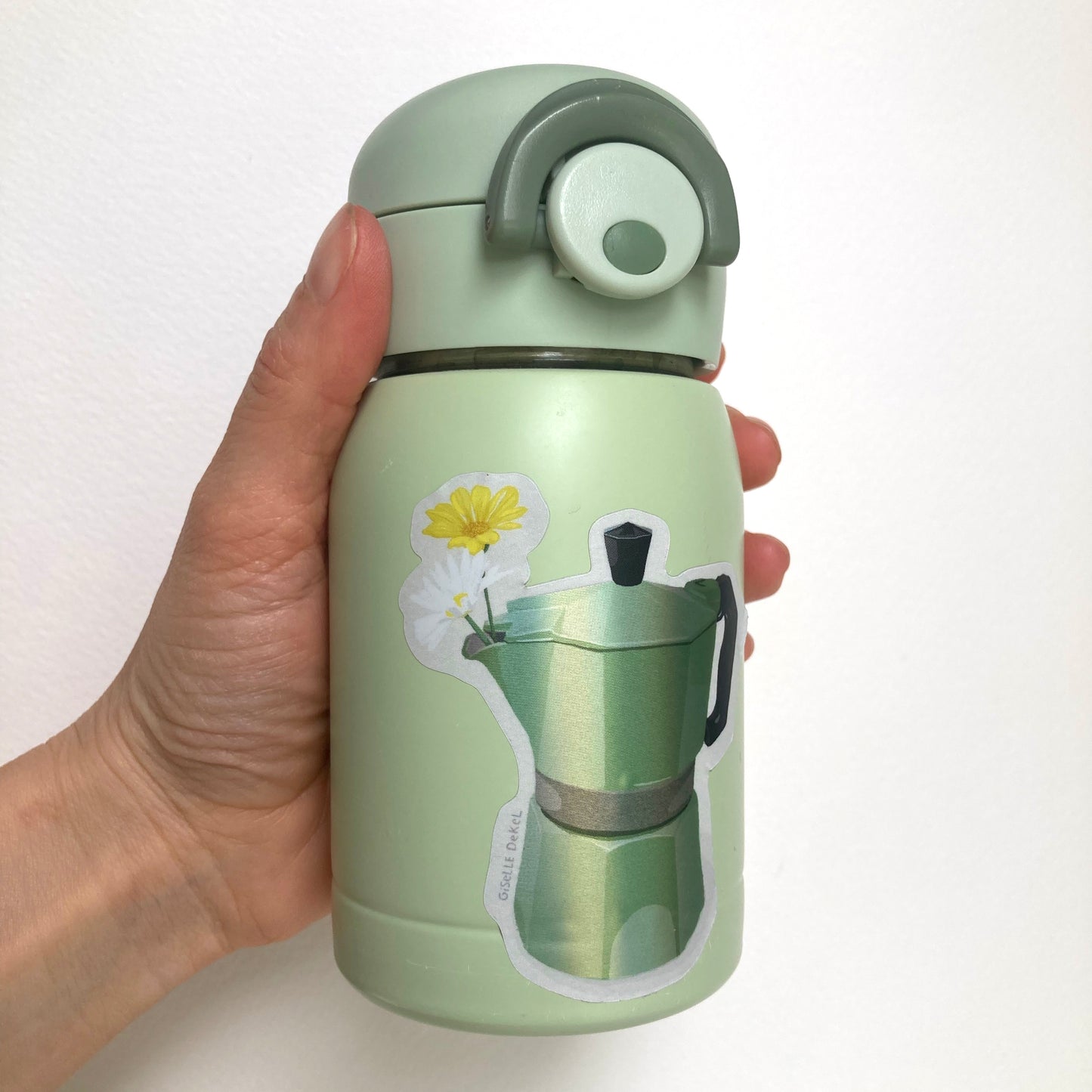 Coffee Flowers Sticker