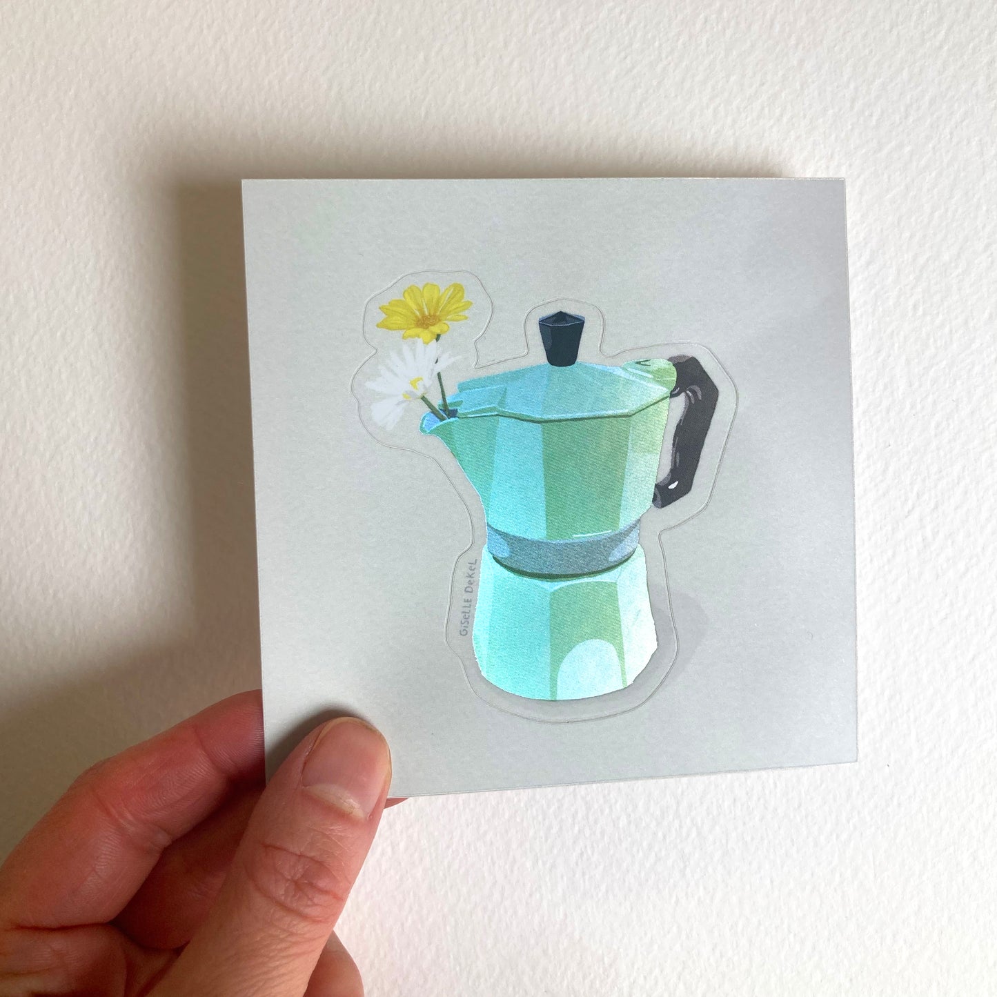 Coffee Flowers Sticker