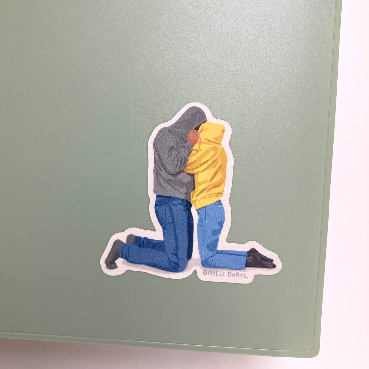 Hug Men Sticker Hoodie Hug Sticker