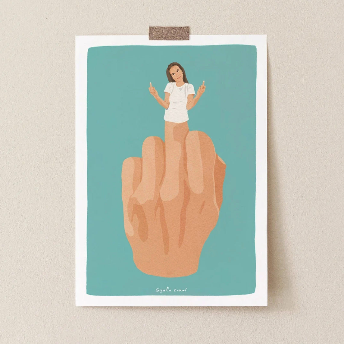 Funny Yoga Illustration Poster for Sale by Giselle Dekel