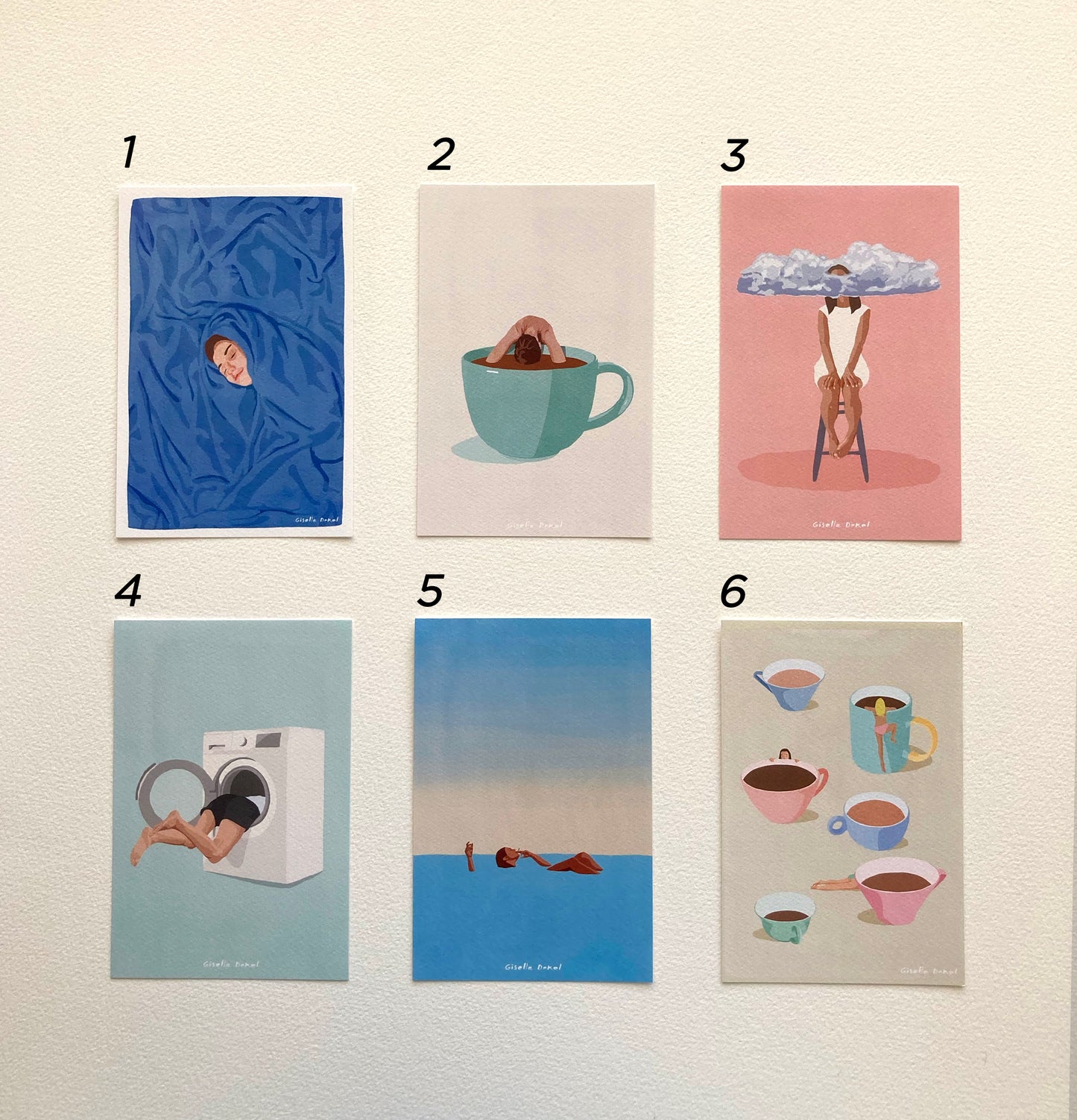 Mini Prints - pack of 6